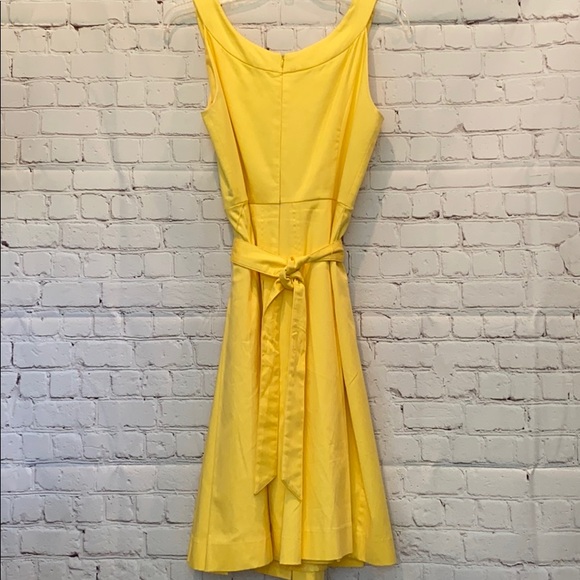 CALVIN KLEIN YELLOW COCKTAIL/WORK DRESS SIZE 4P - Picture 4 of 6